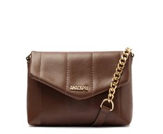 Bolsa Tiracolo Pequena Matelassê Flufy Marrom