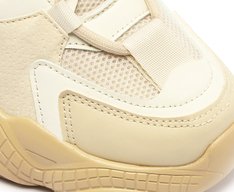 Tênis Chunky Branco e Nude Betina