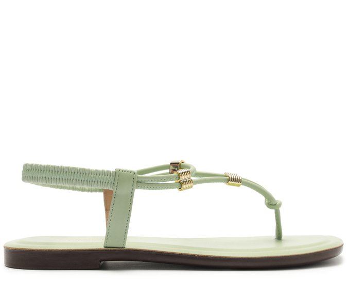 Sandália Slim Elástico Comfy Verde