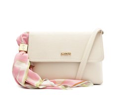 Bolsa Tiracolo Média Lenço Estampado Branca
