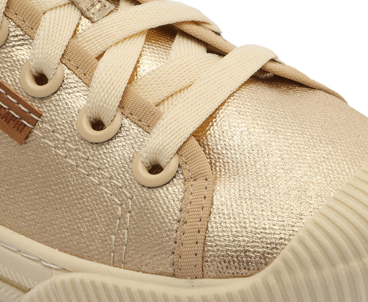 Tenis anacapri dourado store