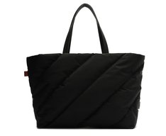 Bolsa Shopping Grande Fluffy Nylon Preta