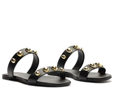 Rasteira Maxi Tachas Preta