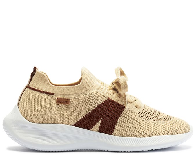 Tênis Knit Sporty New Ana Bege