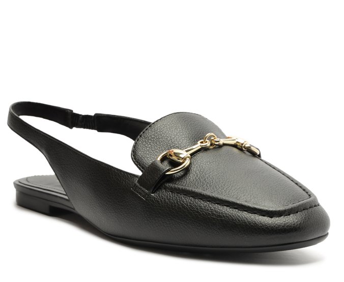 Sapatilha Slingback Bridão Preta