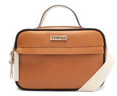 Bolsa Tiracolo Estruturada  Marrom Grande