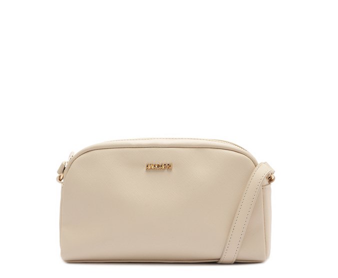 Bolsa Tiracolo Pequena Lisa Branca