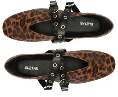 Sapatilha Tira Dupla Fivelas Megan Animal Print