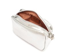 Bolsa Tiracolo Pequena Essencial Prateada