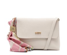 Bolsa Tiracolo Média Lenço Estampado Branca