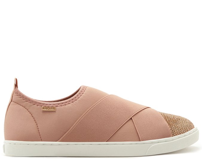 tenis slip on rosa