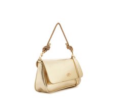 Bolsa Tiracolo Média Alça Glam Dourada