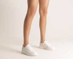 Tênis de Amarrar Sola Robusta Branco