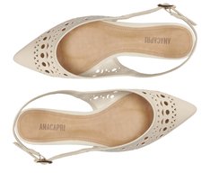 Sapatilha Slingback Perfuros Branca