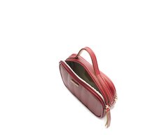 Bolsa Tiracolo Pequena Arredondada Vermelha
