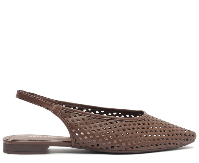 Sapatilha Slingback Ana Marrom