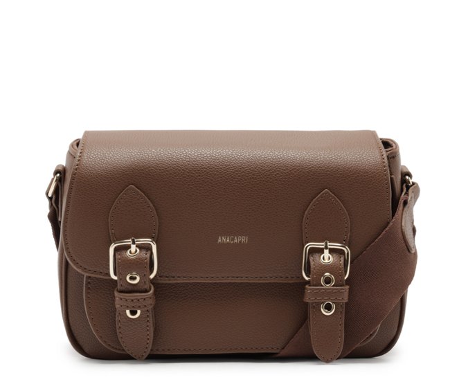 Bolsa Tiracolo Media Satchel Marrom Cinnamon