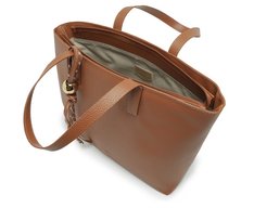 Bolsa Shopping Grande Cordão Entrelaçado Marrom