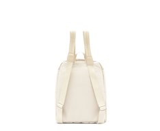 Mochila Média Nylon Estampa Interna Branca