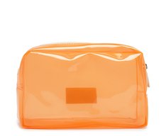 Necessaire Média Translúcida Sundown Laranja