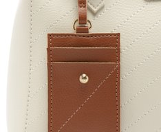 Bolsa Tote Média Porta Cartão Branca