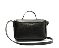 Bolsa Tiracolo Média Com Divisórias Preta