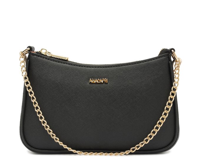 Bolsa Tiracolo Média Floater Corrente Preta