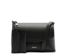 Bolsa Tiracolo Pequena Com Pouch Preta