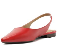Sapatilha Slingback Bico Fino Vermelha