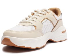 Tênis Chunky Branco Detalhe Marrom