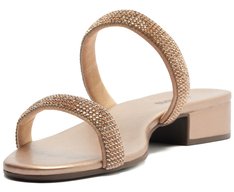 Sandália Mule Glam Manta Dourada