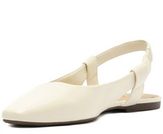 Sapatilha Slingback Minimal Branca
