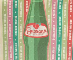 Bolsa Shopping Grande Multicolor Estampa Garrafa Guaraná