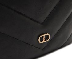 Bolsa Tiracolo Média Matelassê Zig Preta