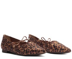 Sapatilha Stretch Laço Animal Print