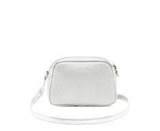 Bolsa Tiracolo Pequena Prata Glam