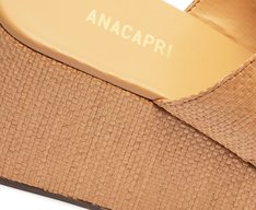 Sandália Plataforma Natural Nude Duas Tiras