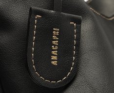 Bolsa Shopping Grande Costura Ornamental Preta
