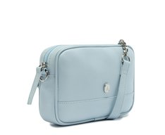 Bolsa Tiracolo Pequena Cápsula Metal Azul