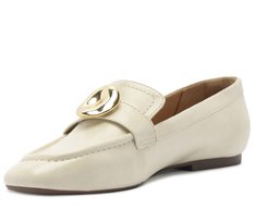 Mocassim Liso Adorno Branco