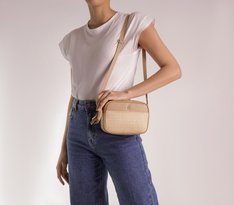 Bolsa Crossbody Média Nude Natural Barbicacho