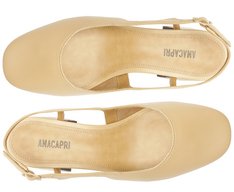 Sapatilha Slingback Basic Salto Bloco Bege