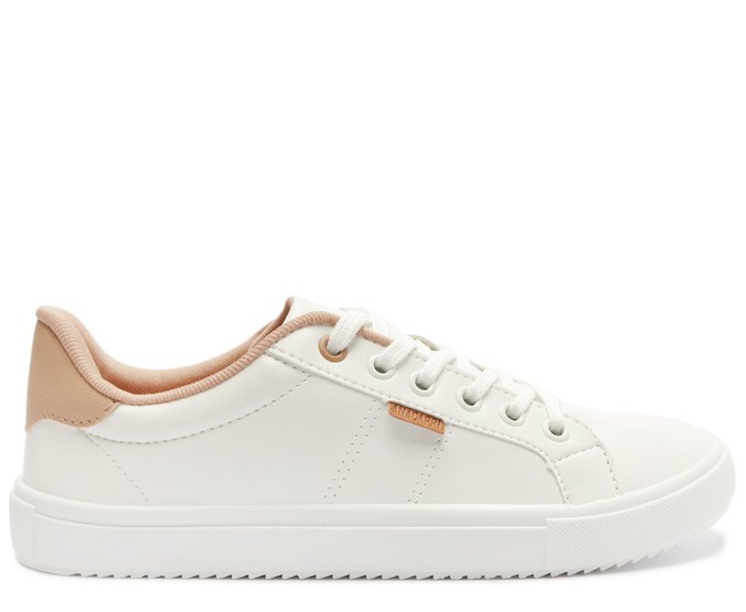 Tênis Smart A Branco Detalhe Rosa