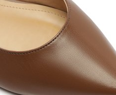 Sapatilha Slingback Bico Fino Marrom Cinnamon