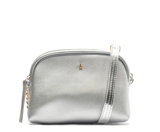 Bolsa Tiracolo Pequena Soft Prata