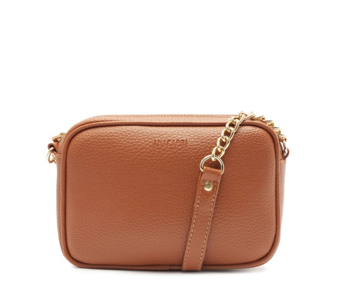 Bolsa Tiracolo Pequena Essencial Marrom