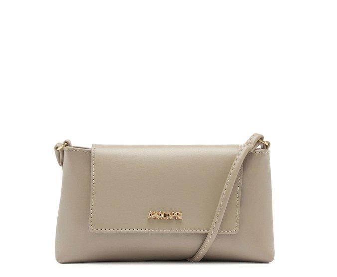 Bolsa Tiracolo Pequena Envelope Cinza