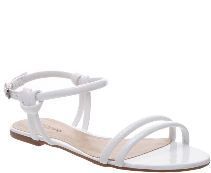 Sandalia branca anacapri Clearance