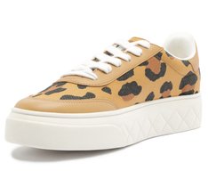 Tênis Sola Alta New Ana Onça Animal Print