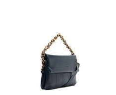 Bolsa Tiracolo Pequena Cordão Tricolor Azul